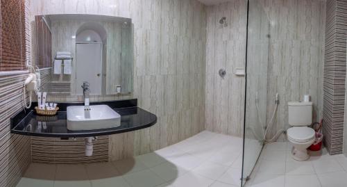 Koupelna v ubytování Kathmandu Guest House by KGH Group