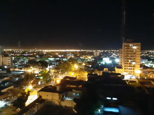 a view of a city at night at TODO EL CENTRO A TUS PIES in Formosa
