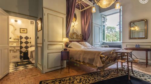 Llit o llits en una habitació de Château de Varennes