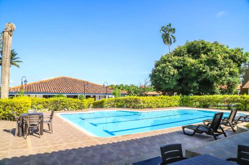 Bazén v ubytování Hotel Campestre Santa Lucia nebo v jeho okolí