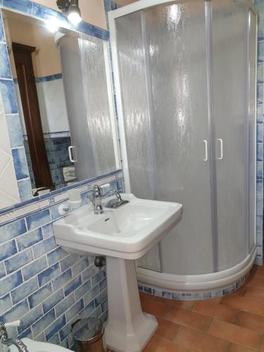 A bathroom at Podere il Poggio
