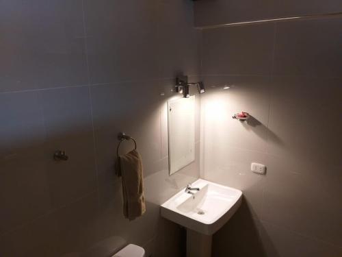 Koupelna v ubytování Hotel Camino Real