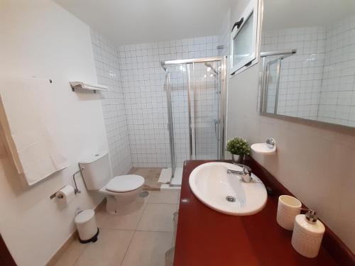 Koupelna v ubytování Apartamento Arena