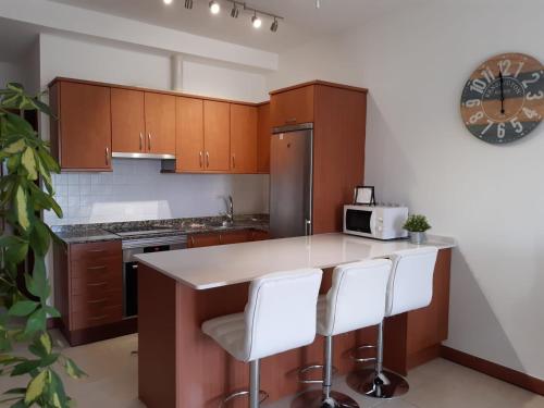 Kuchyň nebo kuchyňský kout v ubytování Apartamento Arena