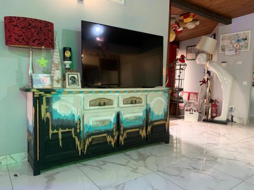Η κουζίνα ή μικρή κουζίνα στο Boutique home the beach