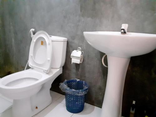 Koupelna v ubytování Chamathka homestay