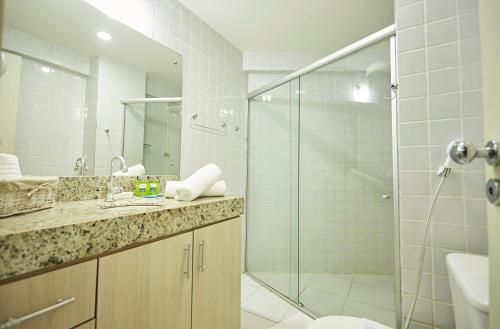 Koupelna v ubytování Kings Deluxe Beira Mar