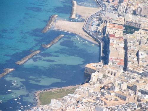 an aerial view of the city of dubrovnik and its harbor at Appartamento Scarlatti in Trapani