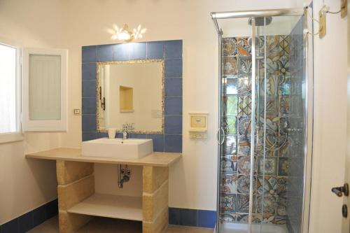 Kúpeľňa v ubytovaní Contrada Borgin