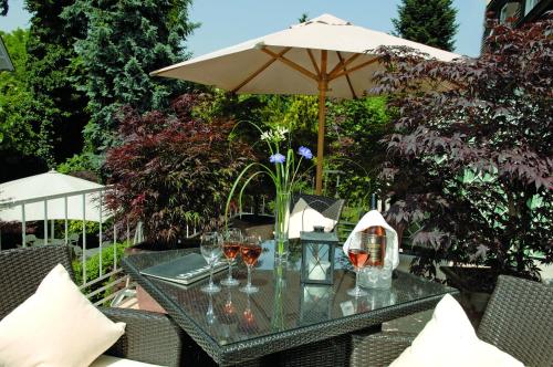 Un jardín fuera de Hotel Der Löwen