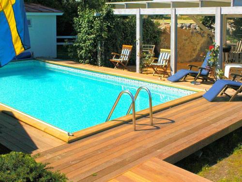 Bazén v ubytování 12 person holiday home in BORGHOLM nebo v jeho okolí