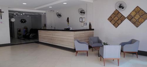 Lobby/Rezeption in der Unterkunft Hotel Estação de Minas