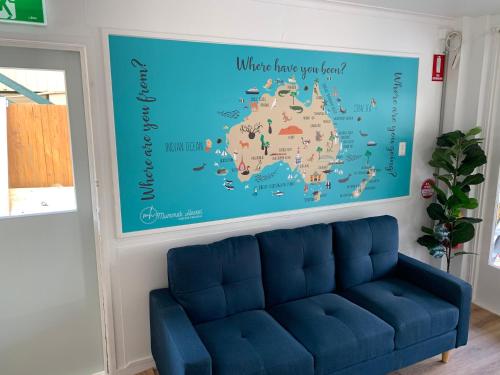 Χώρος καθιστικού στο Mumma's Hostel Surfers Paradise