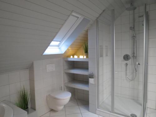 Koupelna v ubytování Ferienwohnung am Gässle