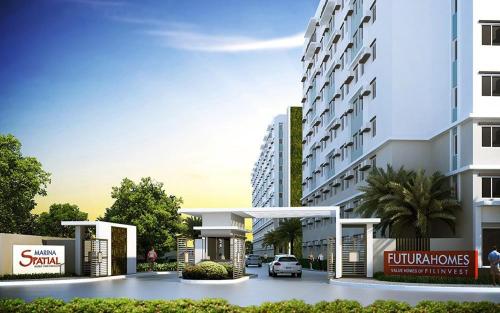 una representación de un edificio con aparcamiento en 614 Anabelle Residence at Marina Spatial Condominium, en Dumaguete