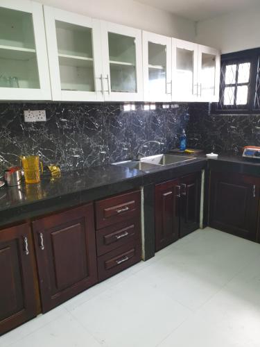Kuchyň nebo kuchyňský kout v ubytování Bungalow 234