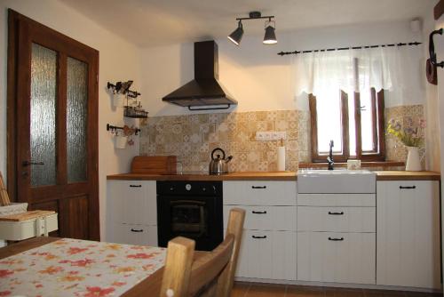 Köök või kööginurk majutusasutuses Chalupa Jevišovice 137