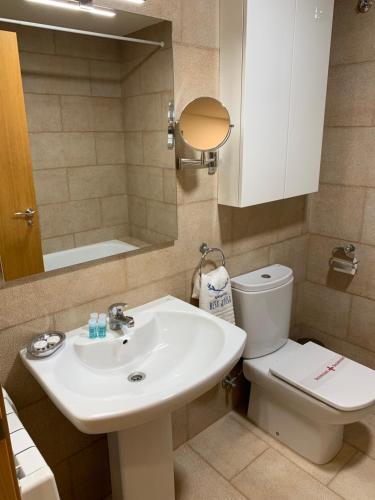 Koupelna v ubytování Apartamentos Best Ainsa