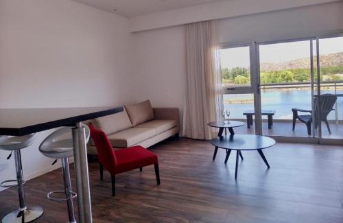 Χώρος καθιστικού στο Hotel Cantera Respira Campo