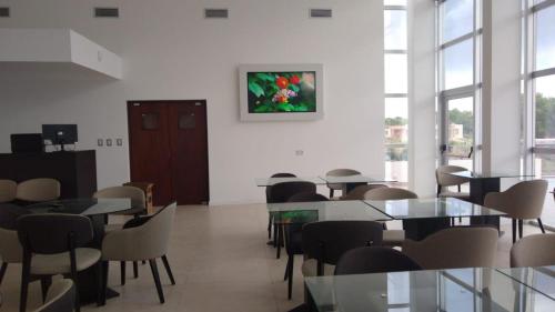 Μια τηλεόραση ή/και κέντρο ψυχαγωγίας στο Hotel Cantera Respira Campo