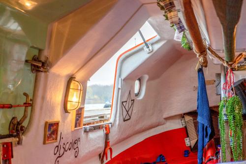 Koupelna v ubytování PolarStern - unique boatstay!