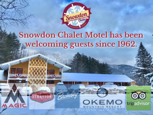 Certifikát, hodnocení, plakát nebo jiný dokument vystavený v ubytování Snowdon Chalet Motel