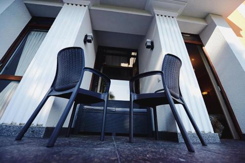 Ein Sitzbereich in der Unterkunft Hotel Afrodita