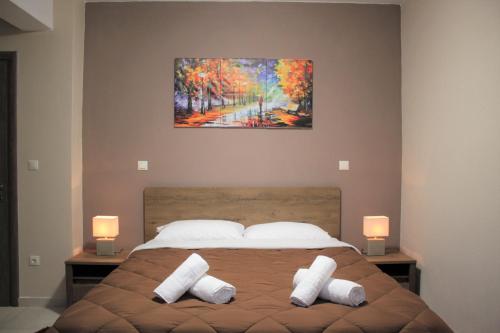 Postel nebo postele na pokoji v ubytování Rocks View Dream House