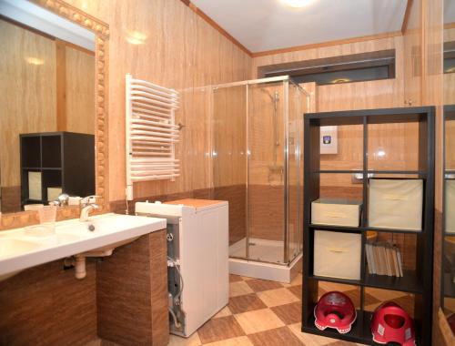 Koupelna v ubytování Apartament Poddąbie