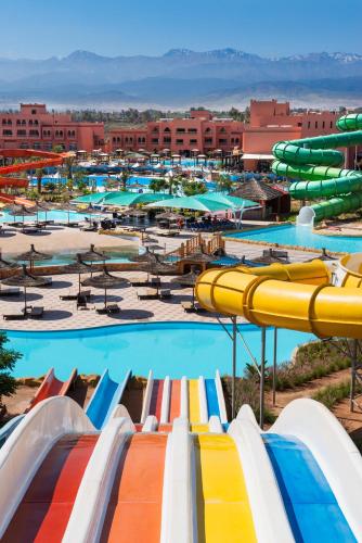 a water park with a bunch of water slides at Pickalbatros Aqua Fun Club All Inclusive in Marrakech