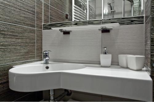 Koupelna v ubytování Hotel Szara Willa