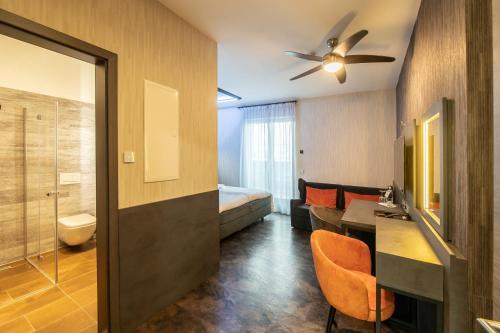 Koupelna v ubytování premium by GS Hotel