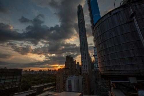 a view of a city skyline with a building at 6 Columbus Central Park Hotel in New York