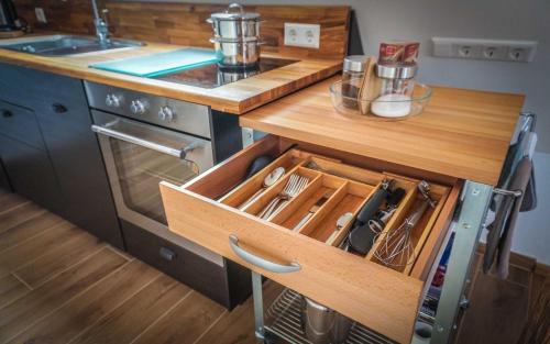 Dapur atau dapur kecil di Besighomes Apartment Loft