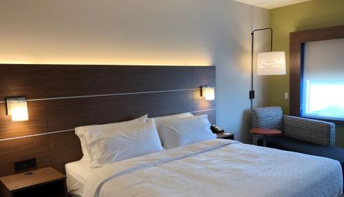 a hotel room with a bed and a television at Holiday Inn Express & Suites - Springfield North, an IHG Hotel in Springfield