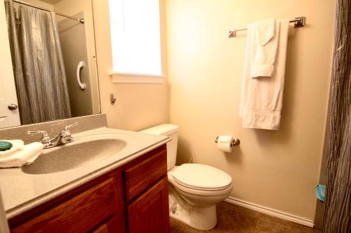 Koupelna v ubytování Country Cousins