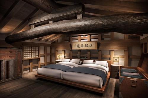 Llit o llits en una habitació de Wanoi Kakunodate