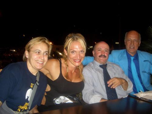 a group of people posing for a picture at Hotel Margareth in Riccione