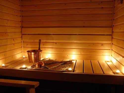 a inside of a sauna with a turkey in it at Vip's Motel Luxury Accommodation & Spa in Lonato del Garda