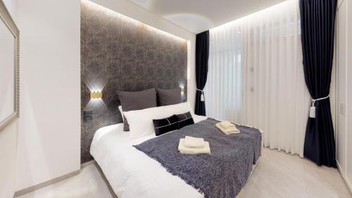 Voodi või voodid majutusasutuse A luxury apartment in the center of Jerusalem toas