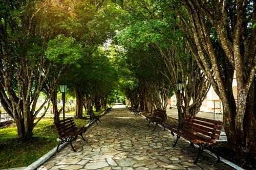 Taman di luar Hotel Fazenda Ramon