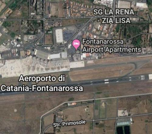 A bird's-eye view of Fontanarossa Airport Apartment