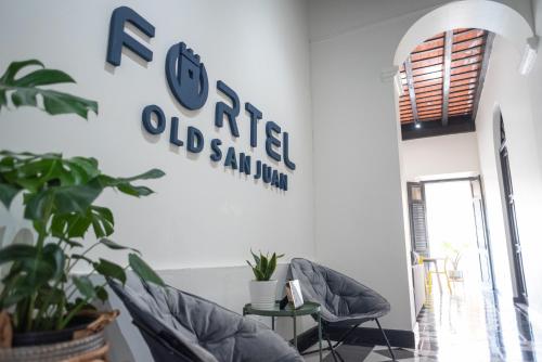 Posezení v ubytování Fortel Hostel