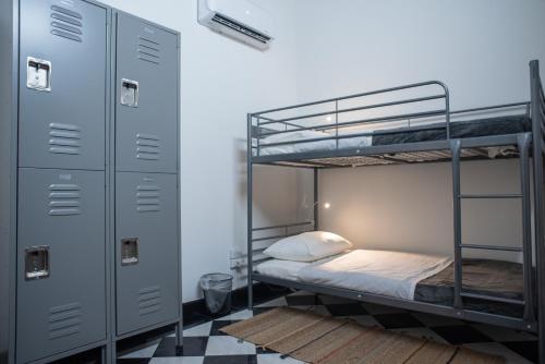 Postel nebo postele na pokoji v ubytování Fortel Hostel