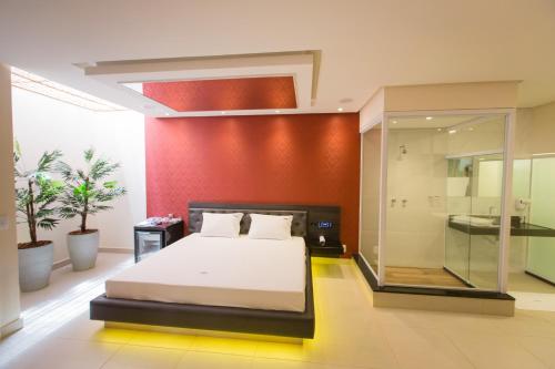 Ένα ή περισσότερα κρεβάτια σε δωμάτιο στο MOTEL CLASS