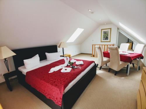 
Ein Bett oder Betten in einem Zimmer der Unterkunft Apartments Fichtelberger Blick
