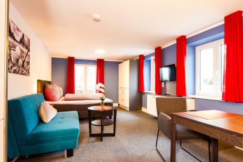 Ruang duduk di Appartements am Rindhof