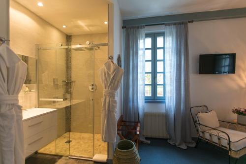Et badeværelse på Moulin de l'Abbaye