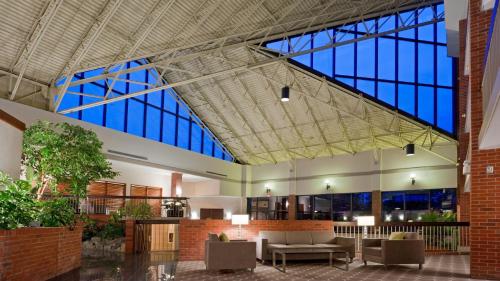 a large building with a large glass ceiling at Holiday Inn Oakville Centre, an IHG Hotel in Oakville