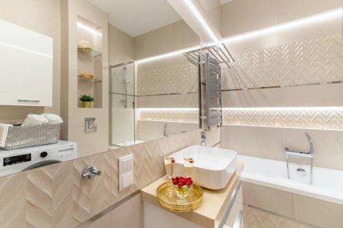 Vannituba majutusasutuses Apartament Champagne Gdańsk